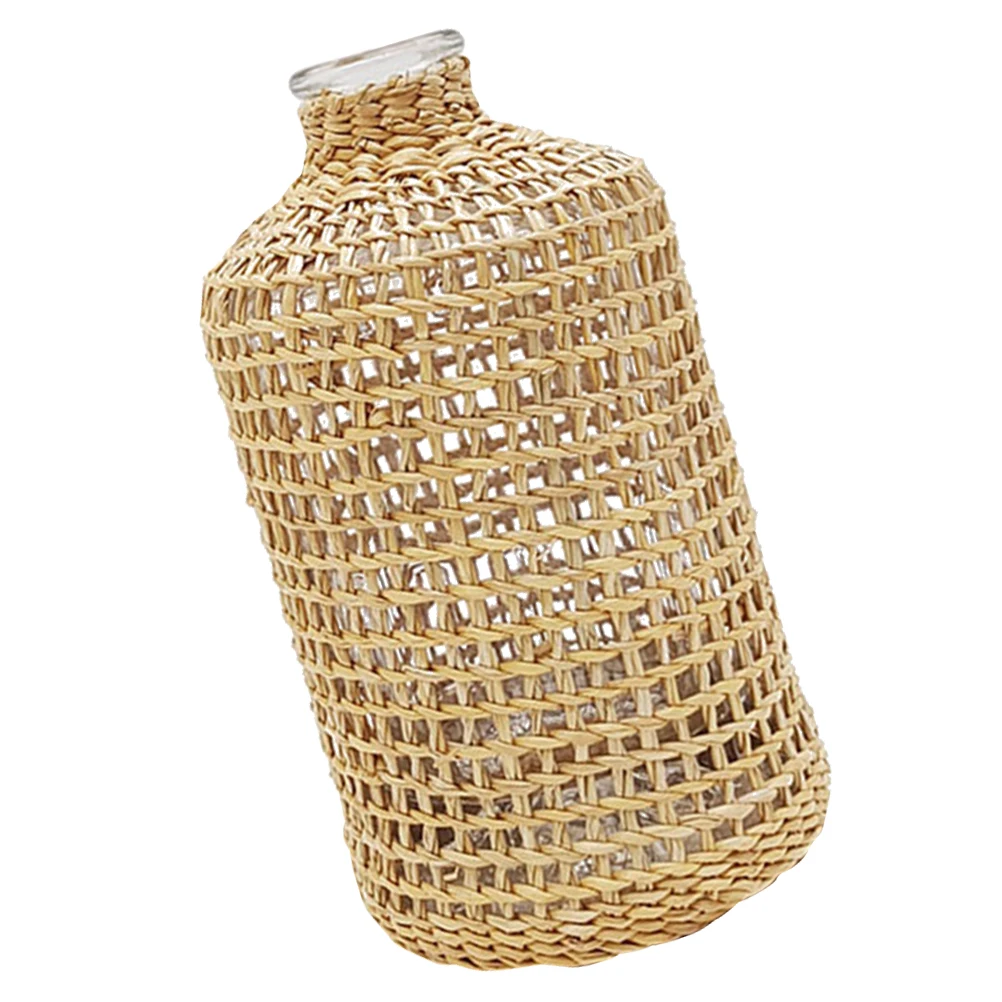 Dry Flower Vase Straw Woven Glass Vases Decorative Centerpiece Rustic Design Elegant Ornament Birthday Christmas Wedding
Dry Flower Vase Straw Woven Glass Vases Decorative Centerpiece Rustic Design Elegant Ornament Birthday Christmas Wedding
