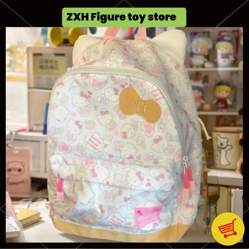 New Hello Kitty Anime Figure Sweet Cute Bow Cute Cat's Ears Steamed Cat-ear Shaped Bread Large Capacity Backpack To Friend
New Hello Kitty Anime Figure Sweet Cute Bow Cute Cat's Ears Steamed Cat-ear Shaped Bread Large Capacity Backpack To Friend