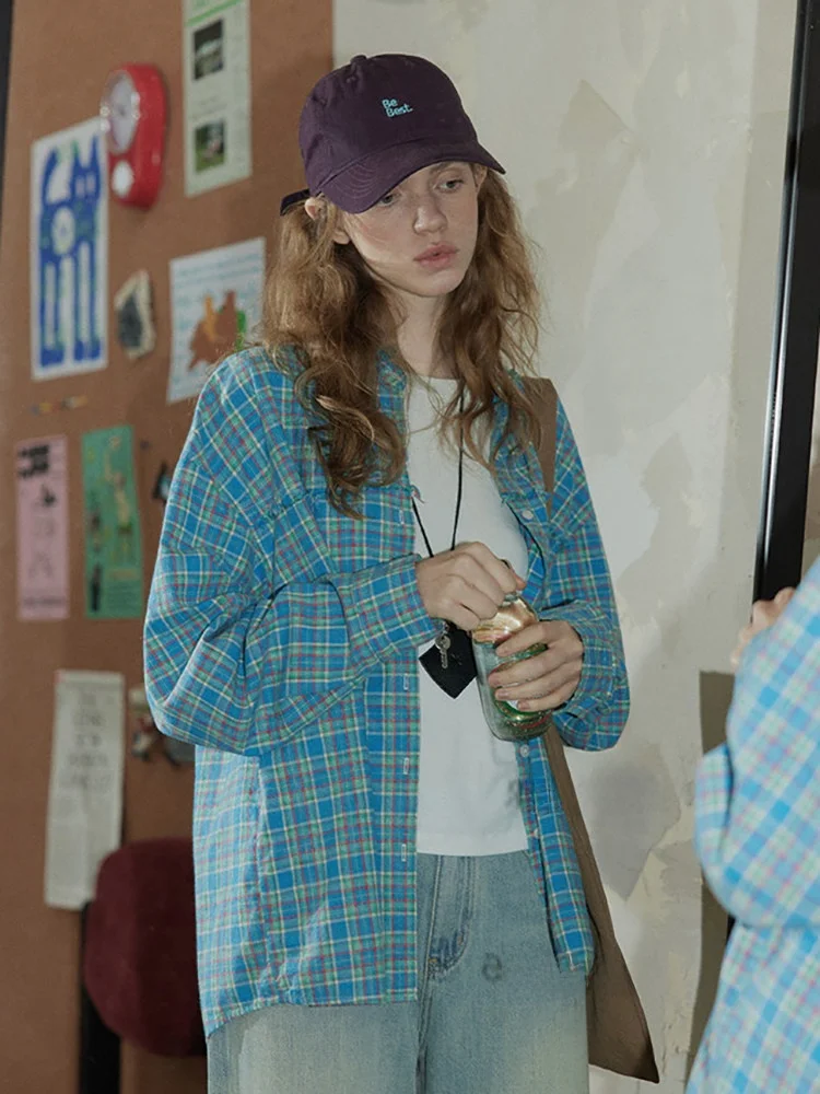 Casual Anti-Uv Long Sleeve Shirt Coat Women's New Spring Summer Outerwear Cover up Top Checkered Print Loose Fit Cotton Linen
Casual Anti-Uv Long Sleeve Shirt Coat Women's New Spring Summer Outerwear Cover up Top Checkered Print Loose Fit Cotton Linen