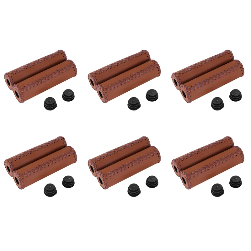 6 Pair Vintage Leather Bicycle Grips Grips Trekking Handlebars Cover Colour: Brown-N25R
6 Pair Vintage Leather Bicycle Grips Grips Trekking Handlebars Cover Colour: Brown-N25R