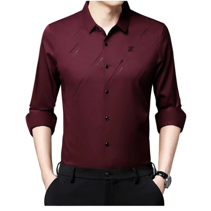 Fashion Men Solid Color Long Sleeve Shirt - Business Casual Comfortable Work Commuter Urban Dress Shirt Daily Office Clothing
Fashion Men Solid Color Long Sleeve Shirt - Business Casual Comfortable Work Commuter Urban Dress Shirt Daily Office Clothing