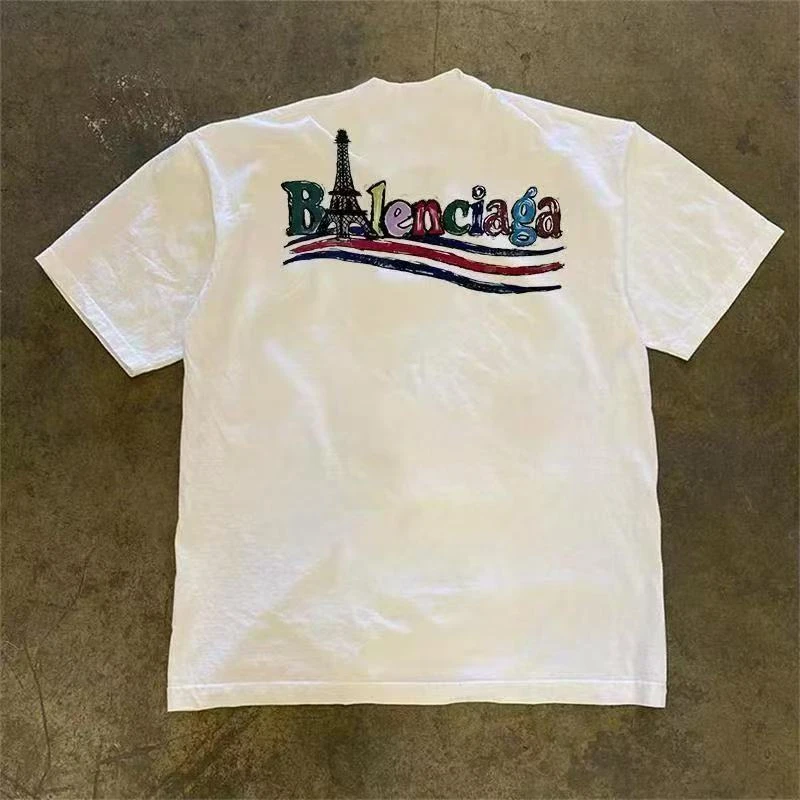 High-quality Men's Summer New Thick Pure Cotton T-shirt, with Printed Design, Stylish, Breathable, and Sweat-absorbing
High-quality Men's Summer New Thick Pure Cotton T-shirt, with Printed Design, Stylish, Breathable, and Sweat-absorbing