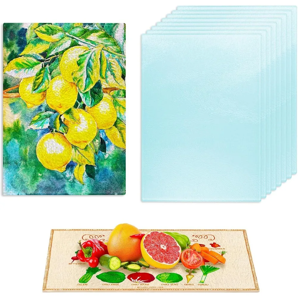 10 Pack Sublimation Glass Cutting Board Blanks, 11"x7.87" Heat Thermal Transfer Sheet DIY Picture Chopping Board, Textured Blank
10 Pack Sublimation Glass Cutting Board Blanks, 11"x7.87" Heat Thermal Transfer Sheet DIY Picture Chopping Board, Textured Blank