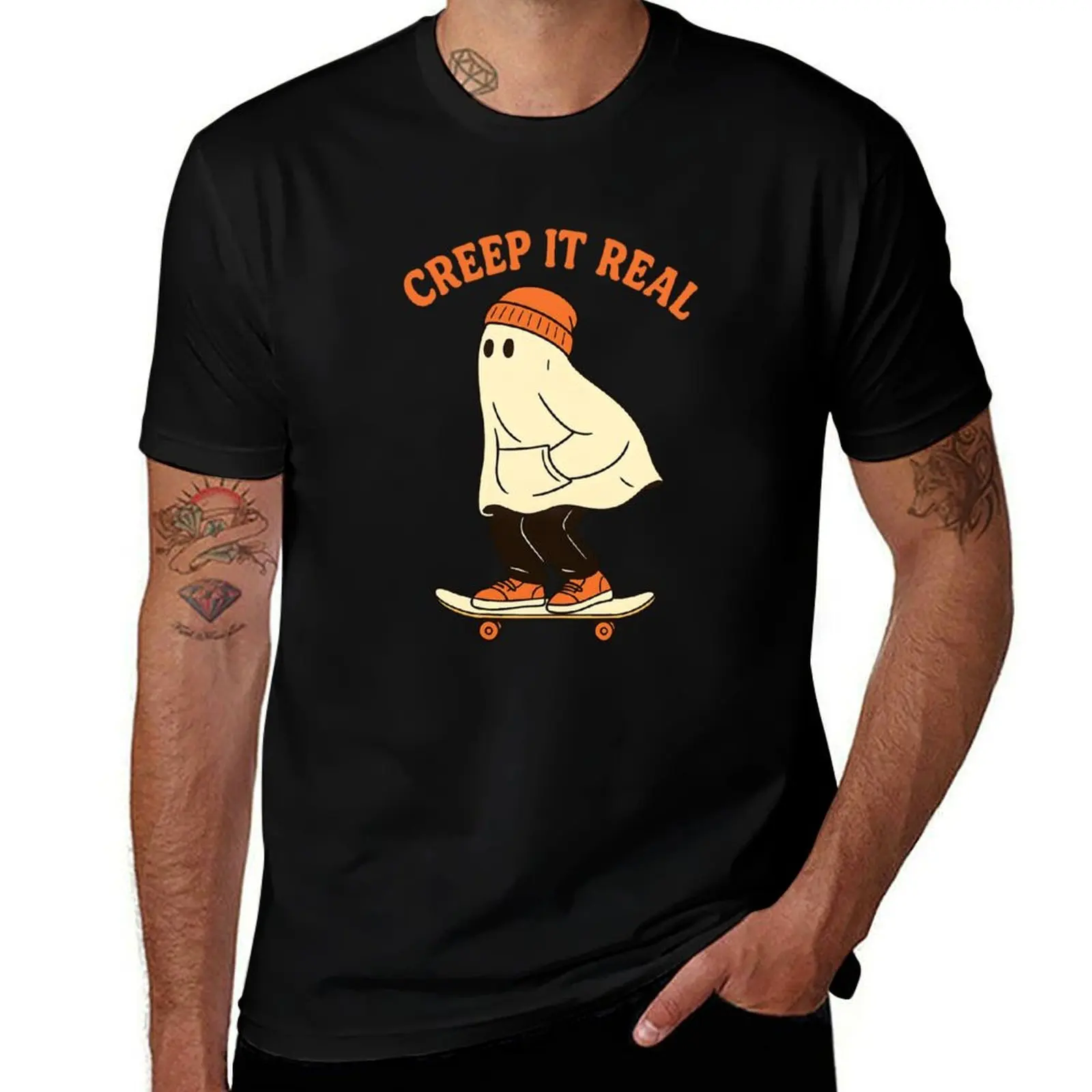 Creep It Real Vintage Ghost Halloween T-Shirt heavyweights croswit shirt man clothes cotton man t-shirts men t shirt
Creep It Real Vintage Ghost Halloween T-Shirt heavyweights croswit shirt man clothes cotton man t-shirts men t shirt