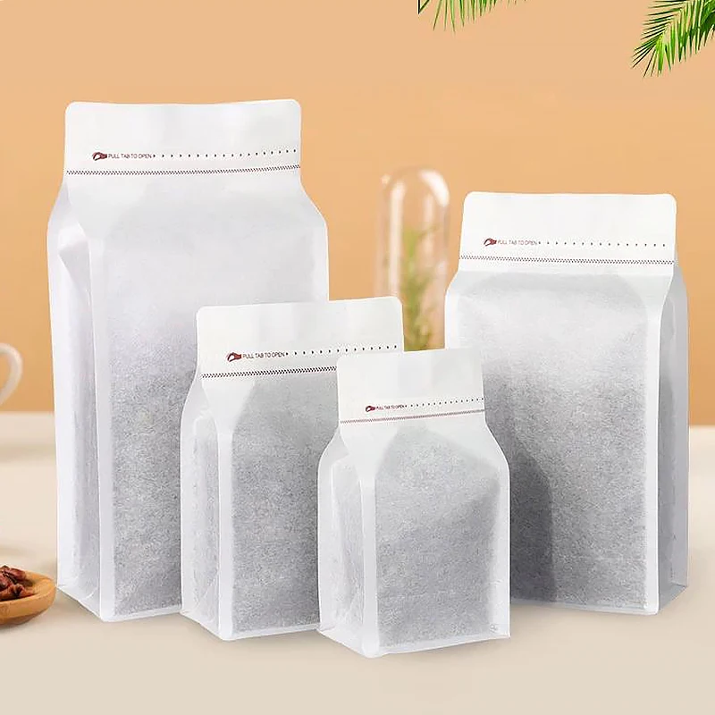 50pcs Translucent Coffee Bean Packaging Bag Cotton Paper Octagonal Sealing Bag Self-sealing Bag for Tea Nut Storage, Reusable
50pcs Translucent Coffee Bean Packaging Bag Cotton Paper Octagonal Sealing Bag Self-sealing Bag for Tea Nut Storage, Reusable