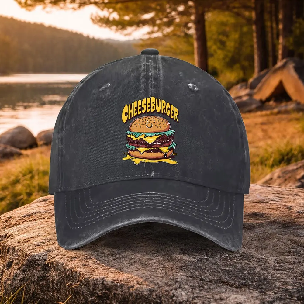 Cheeseburger Print Washed Duckbill Baseball Cap - Lightweight Suitable for Golf, Casual Wear & Outdoor, Machine Washable Unisex
Cheeseburger Print Washed Duckbill Baseball Cap - Lightweight Suitable for Golf, Casual Wear & Outdoor, Machine Washable Unisex