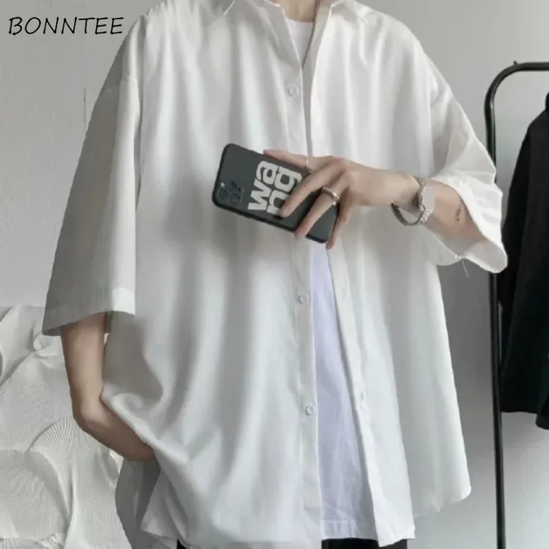 Korean Style Shirts for Women Loose Bf Cool Girls Ulzzang Summer Short Sleeve All-match Single Breasted Design Solid Comfortable
Korean Style Shirts for Women Loose Bf Cool Girls Ulzzang Summer Short Sleeve All-match Single Breasted Design Solid Comfortable