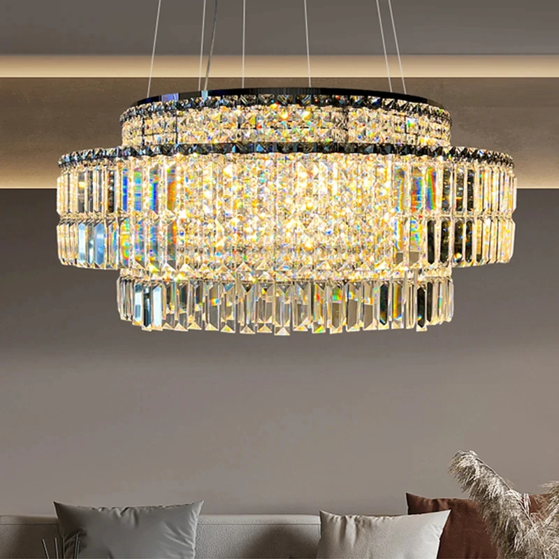 Led Crystal Chandelier For Dining Room Modern Rectangle Hanging Lamp Luxury Home Decor Indoor Lighting Gold/silver Kitchen Light
Led Crystal Chandelier For Dining Room Modern Rectangle Hanging Lamp Luxury Home Decor Indoor Lighting Gold/silver Kitchen Light