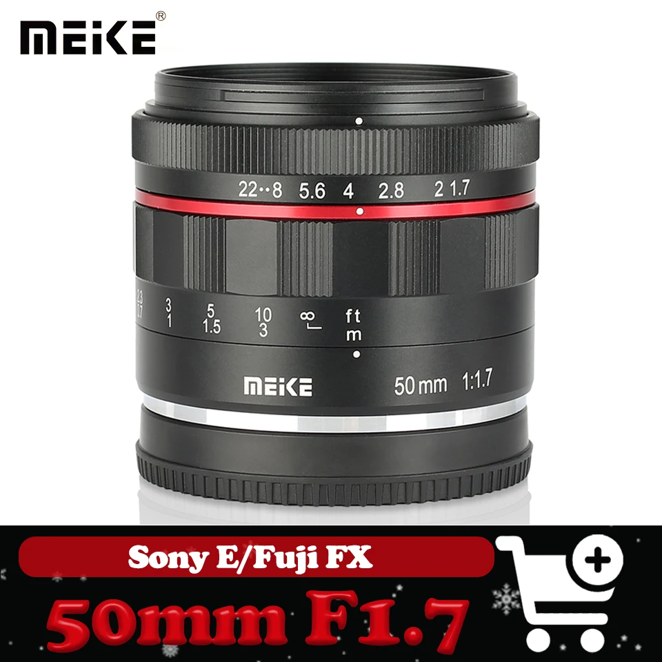 Объектив MEKE 50mm F1.7 с ручной фокусировкой, полнокадровый, с большой апертурой, совместимый с Sony A6600, A7III, Fuji X-T5
Объектив MEKE 50mm F1.7 с ручной фокусировкой, полнокадровый, с большой апертурой, совместимый с Sony A6600, A7III, Fuji X-T5
