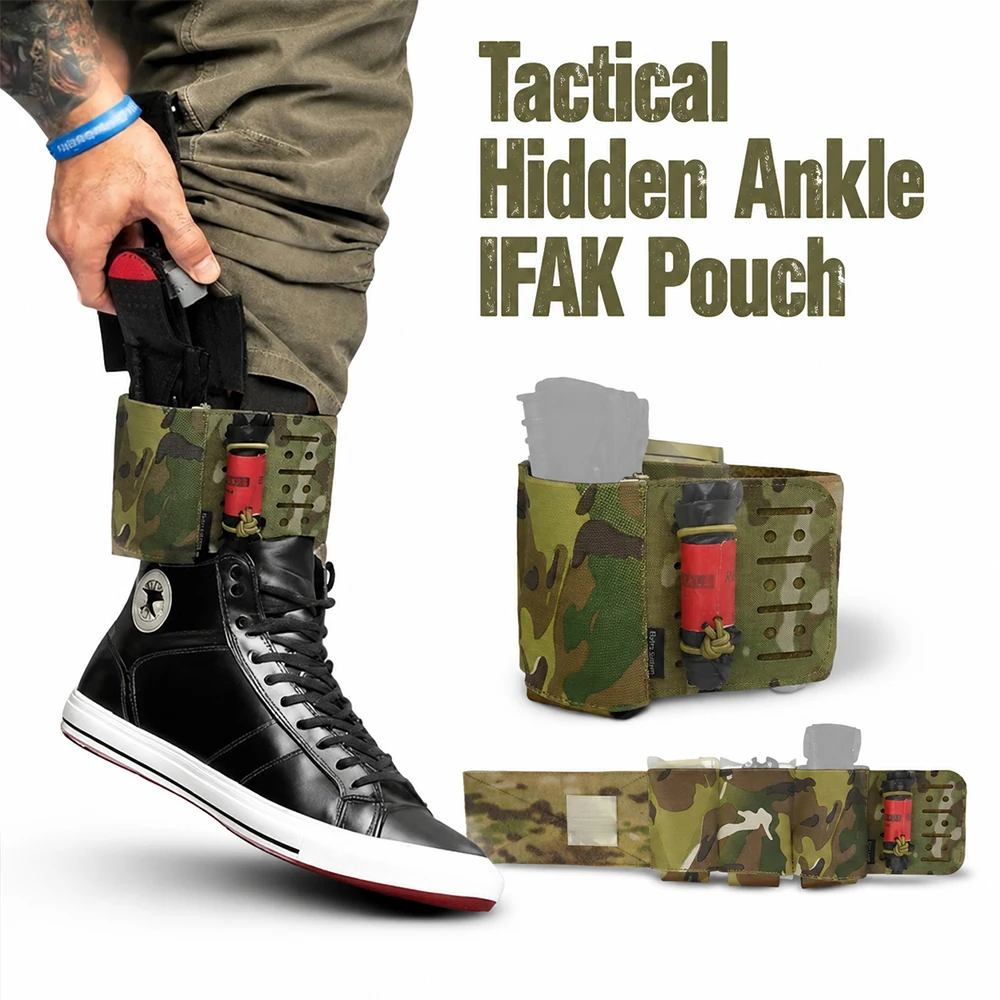 Tactical Hidden Ankle IFAK Pouch Portable EDC Medical Supplies Storage Case Concealed Leg First Aid Kit for CS Hunting Shooting
Tactical Hidden Ankle IFAK Pouch Portable EDC Medical Supplies Storage Case Concealed Leg First Aid Kit for CS Hunting Shooting