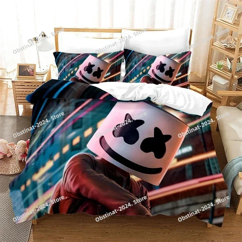 Popular DJ Marshmello 3d Bedding Set Duvet Cover Set Pillowcase Bedclothes Twin Full Queen King Size Bed Linen Set Home Textiles
Popular DJ Marshmello 3d Bedding Set Duvet Cover Set Pillowcase Bedclothes Twin Full Queen King Size Bed Linen Set Home Textiles