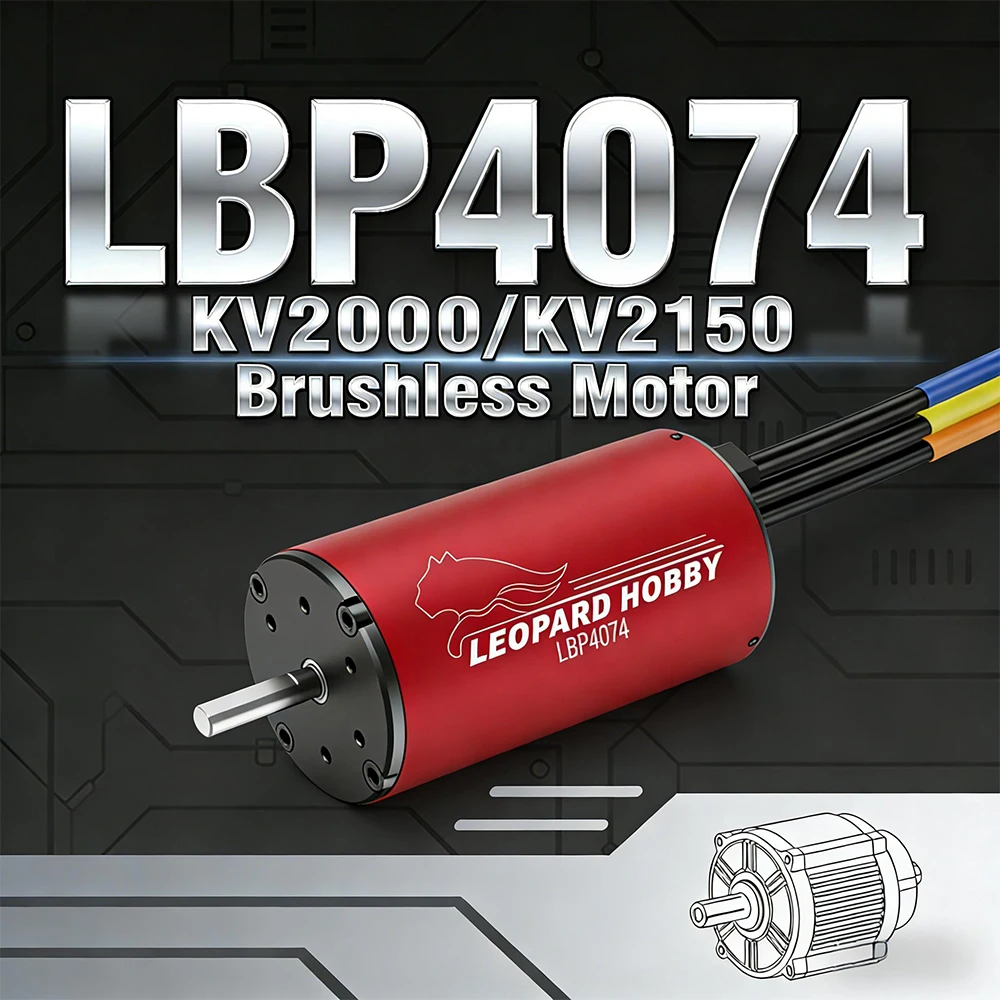 Leopard Hobby LBP4074 4074 KV2000/KV2150 4-6S Waterproof Brushless Motor For 1/8 1/10 RC Car Truck Accessories
Leopard Hobby LBP4074 4074 KV2000/KV2150 4-6S Waterproof Brushless Motor For 1/8 1/10 RC Car Truck Accessories
