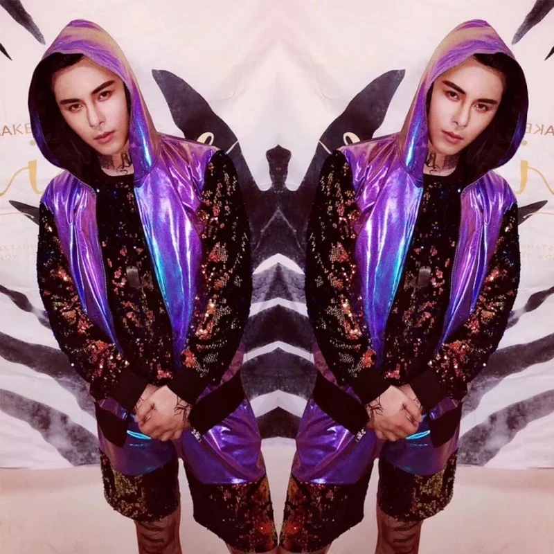 Мужской певец, джазовый танцевальный костюм, красочный жилет с блестками, лазерное пальто, шорты, бар, ночной клуб, Dj Ds, одежда в стиле хип-хоп, сценический наряд XS2472
Мужской певец, джазовый танцевальный костюм, красочный жилет с блестками, лазерное пальто, шорты, бар, ночной клуб, Dj Ds, одежда в стиле хип-хоп, сценический наряд XS2472