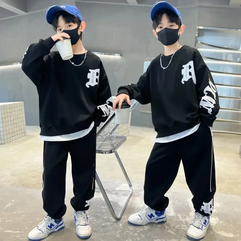 5-15Y Boy Sweatshirt Set Spring and Autumn New Children's Casual Hoodie+Pants 2-piece Set Tracksuit Set Kids Outfits
5-15Y Boy Sweatshirt Set Spring and Autumn New Children's Casual Hoodie+Pants 2-piece Set Tracksuit Set Kids Outfits