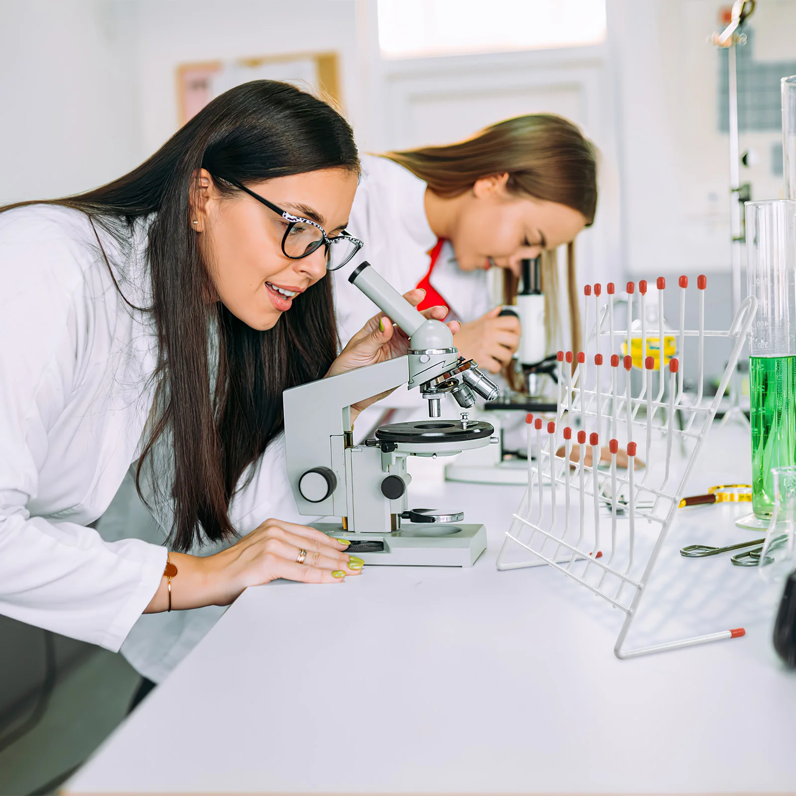 Drip Rack Lab Glass Drying Small Glassware Chemistry Vertical Science Equipment Beaker Holder Water Bottle Dryer Laboratory
Drip Rack Lab Glass Drying Small Glassware Chemistry Vertical Science Equipment Beaker Holder Water Bottle Dryer Laboratory