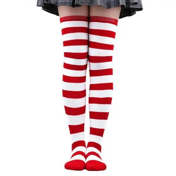 Striped Pattern over Knee Socks Colorful Polyester Stockings Long Hosiery for Holiday Festival Costume Party
Striped Pattern over Knee Socks Colorful Polyester Stockings Long Hosiery for Holiday Festival Costume Party
