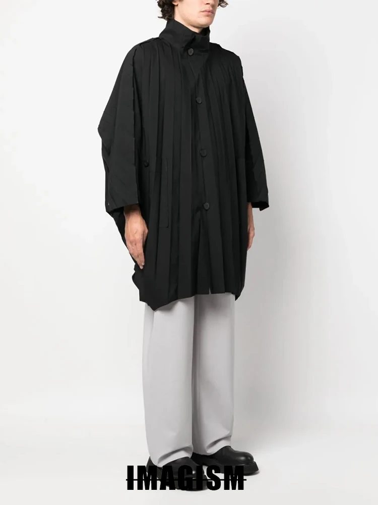 Loose Fit Knee-Length Overcoat Pure Color Drapey Casual Windproof Polyester Fiber Batwing Sve Mid-Length Coat for Autumn W...
Loose Fit Knee-Length Overcoat Pure Color Drapey Casual Windproof Polyester Fiber Batwing Sve Mid-Length Coat for Autumn W...