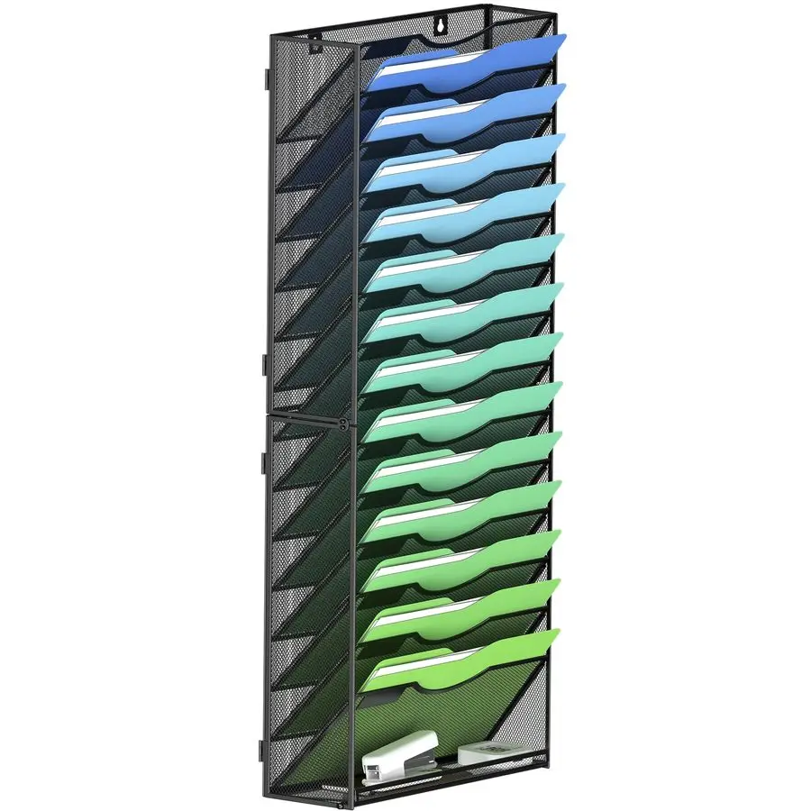 Wall File Organizer Office Hanging Magazine Holder Wall File Organizer for Office Home Black, 15 Tier
Wall File Organizer Office Hanging Magazine Holder Wall File Organizer for Office Home Black, 15 Tier