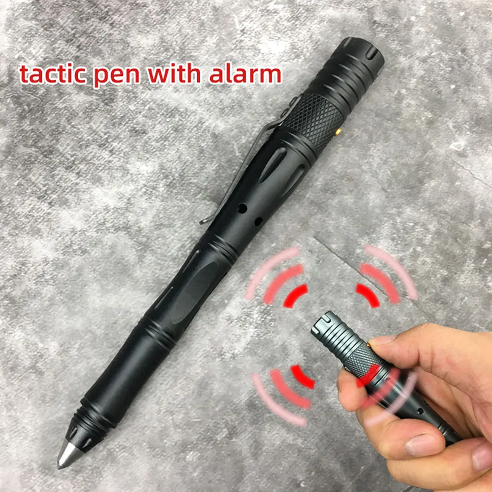 Outdoor Multi-function Alarm Charging Tactical Pen LED Flashlight Tungsten Steel Broken Window Emergency Self-defense Pen NA99S
Outdoor Multi-function Alarm Charging Tactical Pen LED Flashlight Tungsten Steel Broken Window Emergency Self-defense Pen NA99S