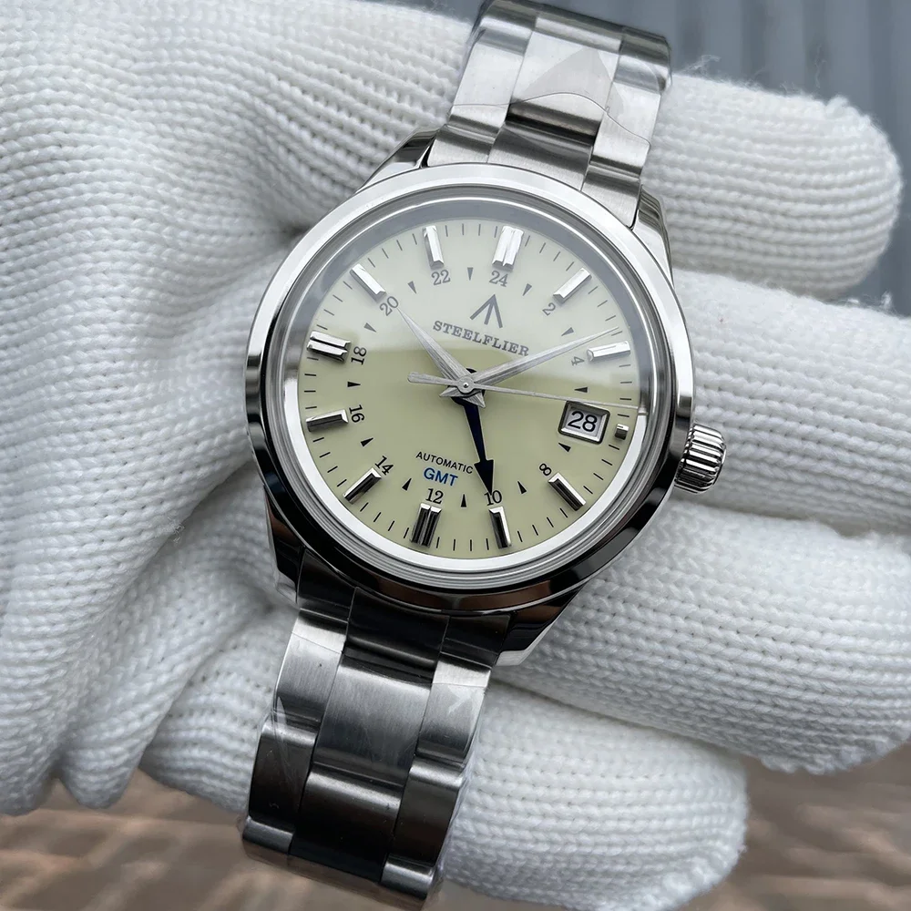 New STEELFLIER SF791 New GMT Wristwatch 4 Pointer Sapphire Crystal 20Bar Waterproof Japan NH34 Movt Luxury Mechanical Watch
New STEELFLIER SF791 New GMT Wristwatch 4 Pointer Sapphire Crystal 20Bar Waterproof Japan NH34 Movt Luxury Mechanical Watch