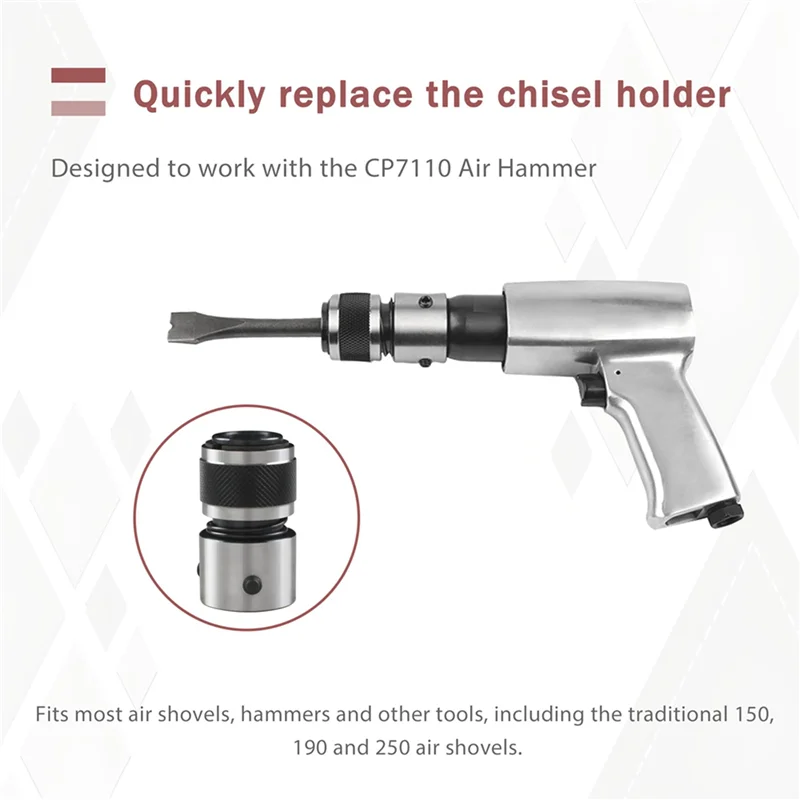 A88E-2X Quick Change Chisel Retainer For CP7110 Air Hammer,Air Hammer Quick Change Retainer Fits Most Air Shovels, Hammers
A88E-2X Quick Change Chisel Retainer For CP7110 Air Hammer,Air Hammer Quick Change Retainer Fits Most Air Shovels, Hammers