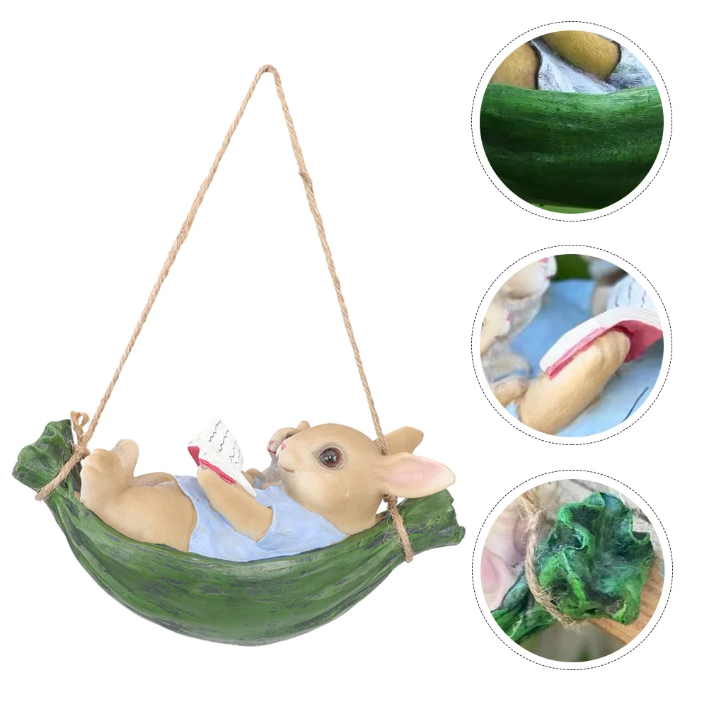 Resin Swing Rabbit Creative Statue Outdoor Tree Decor Animal Garden Adornment Crafts Miniature Simulation
Resin Swing Rabbit Creative Statue Outdoor Tree Decor Animal Garden Adornment Crafts Miniature Simulation