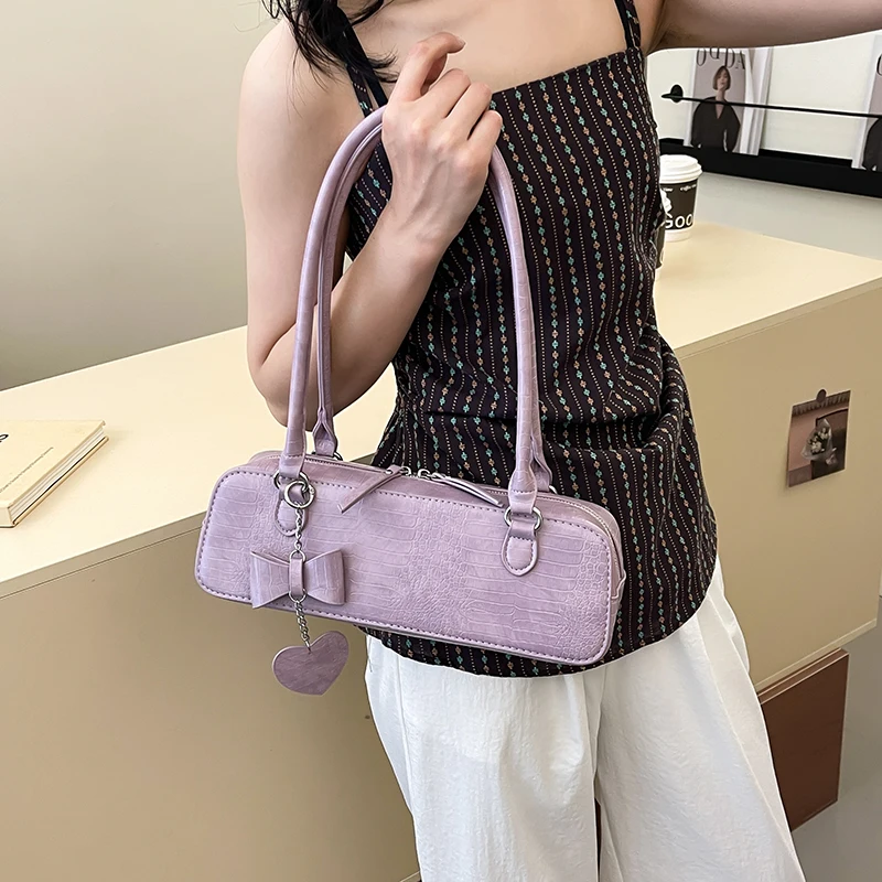 Luxury Purple Handbag Underarm Bag For Women Vintage Pu Leather Shoulder Bag Large Capacity Commute Tote Lady Travel Bag Black
Luxury Purple Handbag Underarm Bag For Women Vintage Pu Leather Shoulder Bag Large Capacity Commute Tote Lady Travel Bag Black
