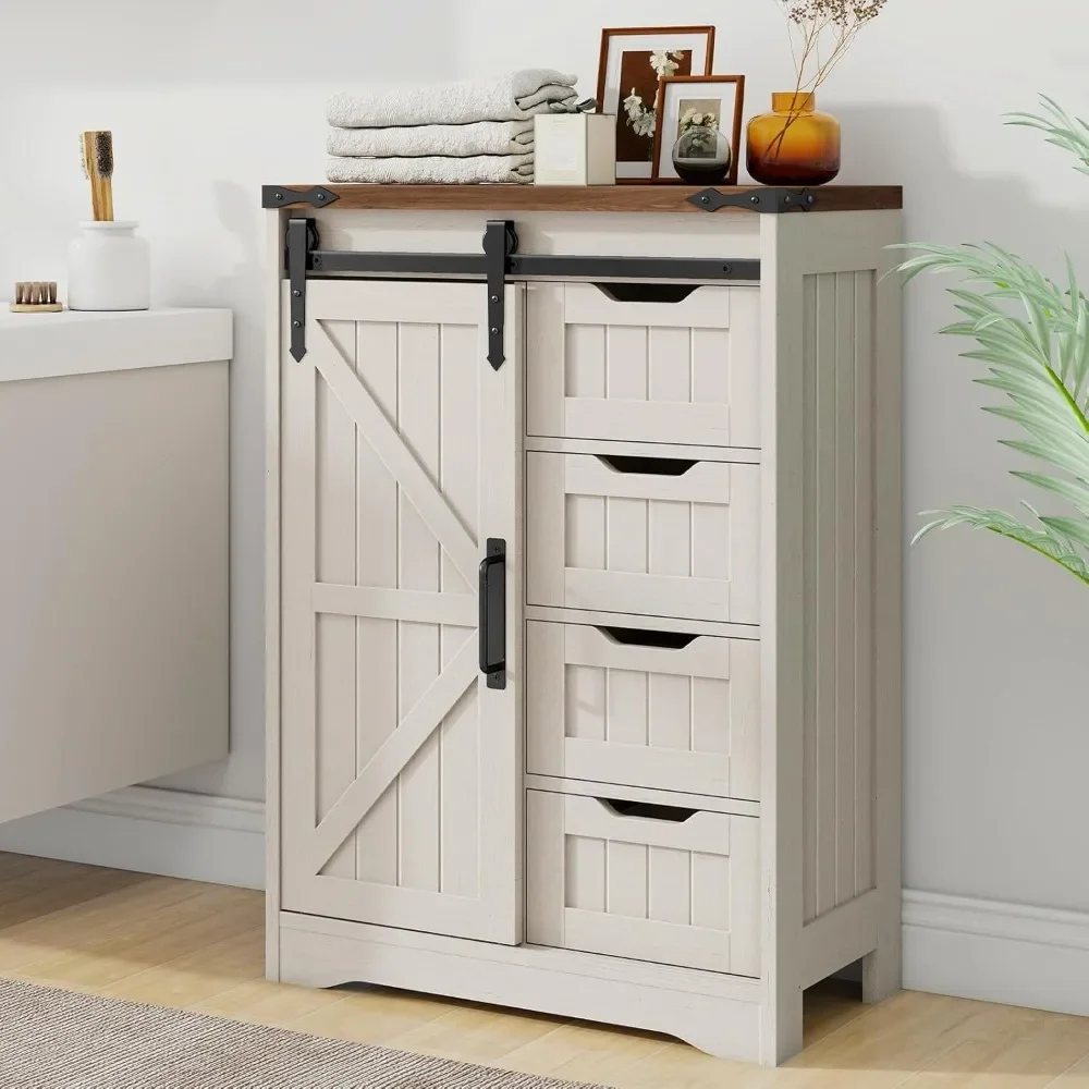 Farmhouse Bathroom Floor Cabinet with Sliding Door, Small Storage Cabinet with Adjustable Shelf, Farmhouse Storage Cabinet 
Farmhouse Bathroom Floor Cabinet with Sliding Door, Small Storage Cabinet with Adjustable Shelf, Farmhouse Storage Cabinet