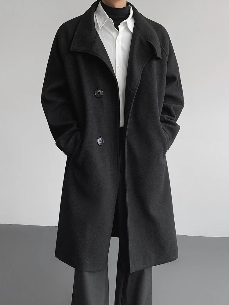 Мужское шерстяное пальто больших размеров, осенне-зимнее, свободного кроя, в корейском стиле, с воротником-стойкой, длинное, с пуговицами, молодежный стиль
Мужское шерстяное пальто больших размеров, осенне-зимнее, свободного кроя, в корейском стиле, с воротником-стойкой, длинное, с пуговицами, молодежный стиль