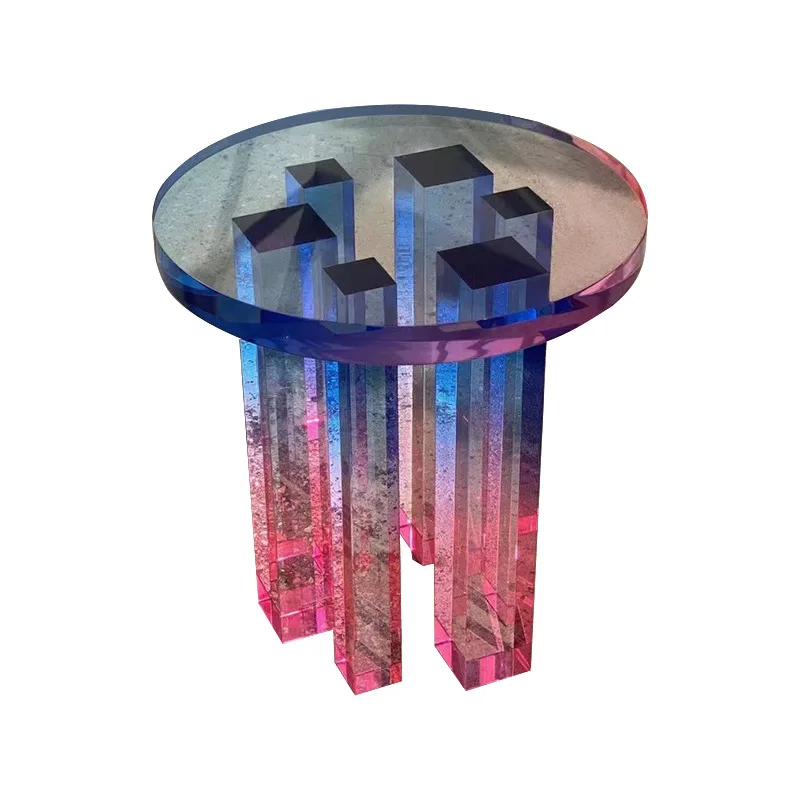 Simple creative acrylic coffee table Internet celebrity living room gradually change color coffee table, side table
Simple creative acrylic coffee table Internet celebrity living room gradually change color coffee table, side table
