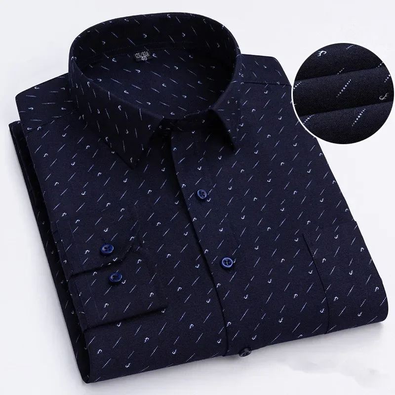 Cotton Non Ironing Men's Long Sleeved Shirt with Four Seasons Printed Solid Color Comfortable Business Casual Wedding Groomsman
Cotton Non Ironing Men's Long Sleeved Shirt with Four Seasons Printed Solid Color Comfortable Business Casual Wedding Groomsman