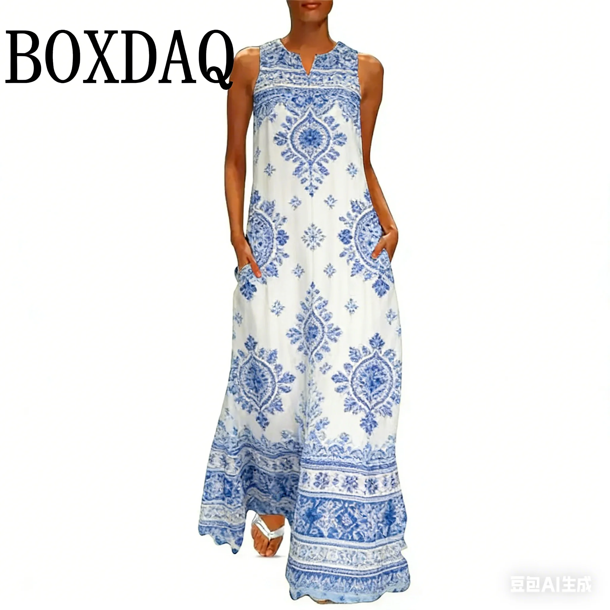 Vintage Floral Printed Women Sleeveless Sundress Summer Loose Casual Beach Long Dress Ladies Bohemia Maxi Dresses Party Vestidos
Vintage Floral Printed Women Sleeveless Sundress Summer Loose Casual Beach Long Dress Ladies Bohemia Maxi Dresses Party Vestidos