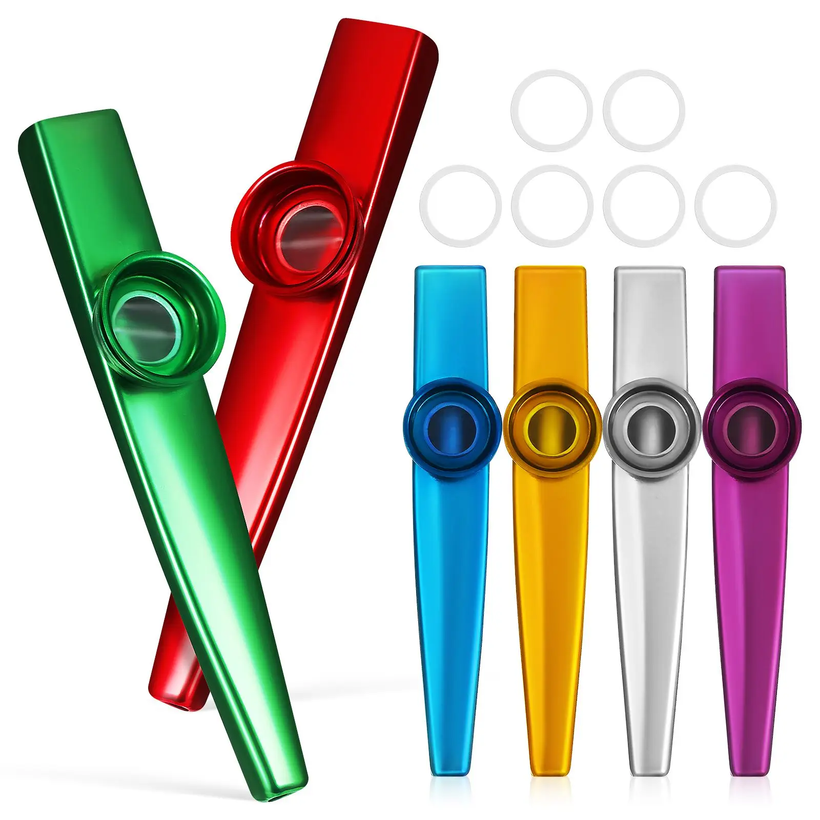 6pcs Kazoo Instrument Metal Small Kazoos for Adults Kids Musical Practice Performance Beginner Smooth Clear Sound
6pcs Kazoo Instrument Metal Small Kazoos for Adults Kids Musical Practice Performance Beginner Smooth Clear Sound