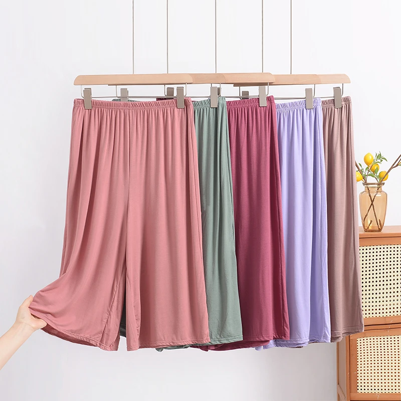 Loose Modal Seven-Foot Pants Women Summer Casual Home Clothes plus Size Shorts Sleepwear Comfortable Breathable Lightweight
Loose Modal Seven-Foot Pants Women Summer Casual Home Clothes plus Size Shorts Sleepwear Comfortable Breathable Lightweight