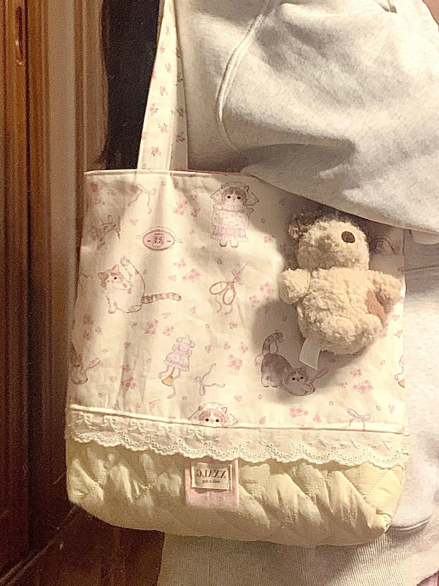 Cute Floral Canvas Tote Bag Commuter Versatile Little Lace Trim oulder Bag Forest System Kawaii Soft Handbag Polyester ...
Cute Floral Canvas Tote Bag Commuter Versatile Little Lace Trim oulder Bag Forest System Kawaii Soft Handbag Polyester ...