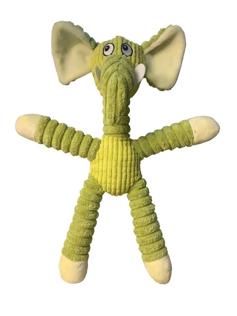Green Corduroy Elephant Dog Squeak Toy Durable Chew Resistant Pet Entertainment
Green Corduroy Elephant Dog Squeak Toy Durable Chew Resistant Pet Entertainment