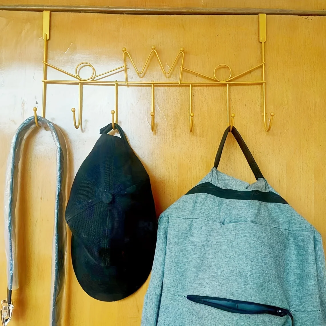 Space-Saving Door Back Rack - Durable Metal for Bags, Hats, Keys - No-Drill, Damage-Free Installation - Perfect Organizer for
Space-Saving Door Back Rack - Durable Metal for Bags, Hats, Keys - No-Drill, Damage-Free Installation - Perfect Organizer for