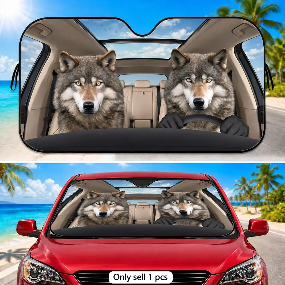 The Wolf Drives Sun Visor Aluminum Foil Windshield Sunshade with Reflective UV Protection Heat Insulation Foldable Fit
The Wolf Drives Sun Visor Aluminum Foil Windshield Sunshade with Reflective UV Protection Heat Insulation Foldable Fit