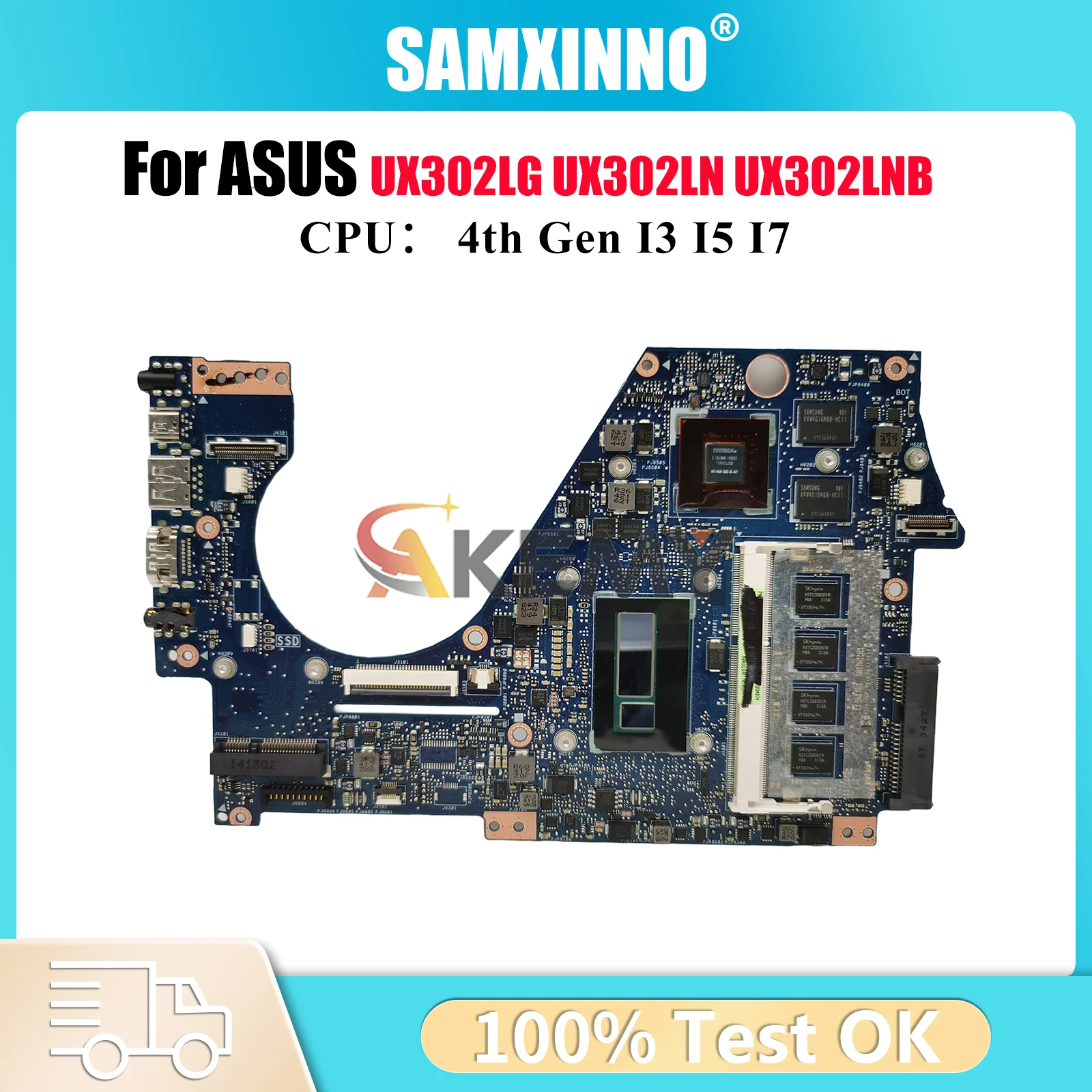 UX302LG Материнская плата для ноутбука ASUS ZenBook UX302LN UX302L UX302LNB UX302LG Материнская плата для ноутбука с процессором I3 I5 I7 111% тестирование ОК
UX302LG Материнская плата для ноутбука ASUS ZenBook UX302LN UX302L UX302LNB UX302LG Материнская плата для ноутбука с процессором I3 I5 I7 111% тестирование ОК
