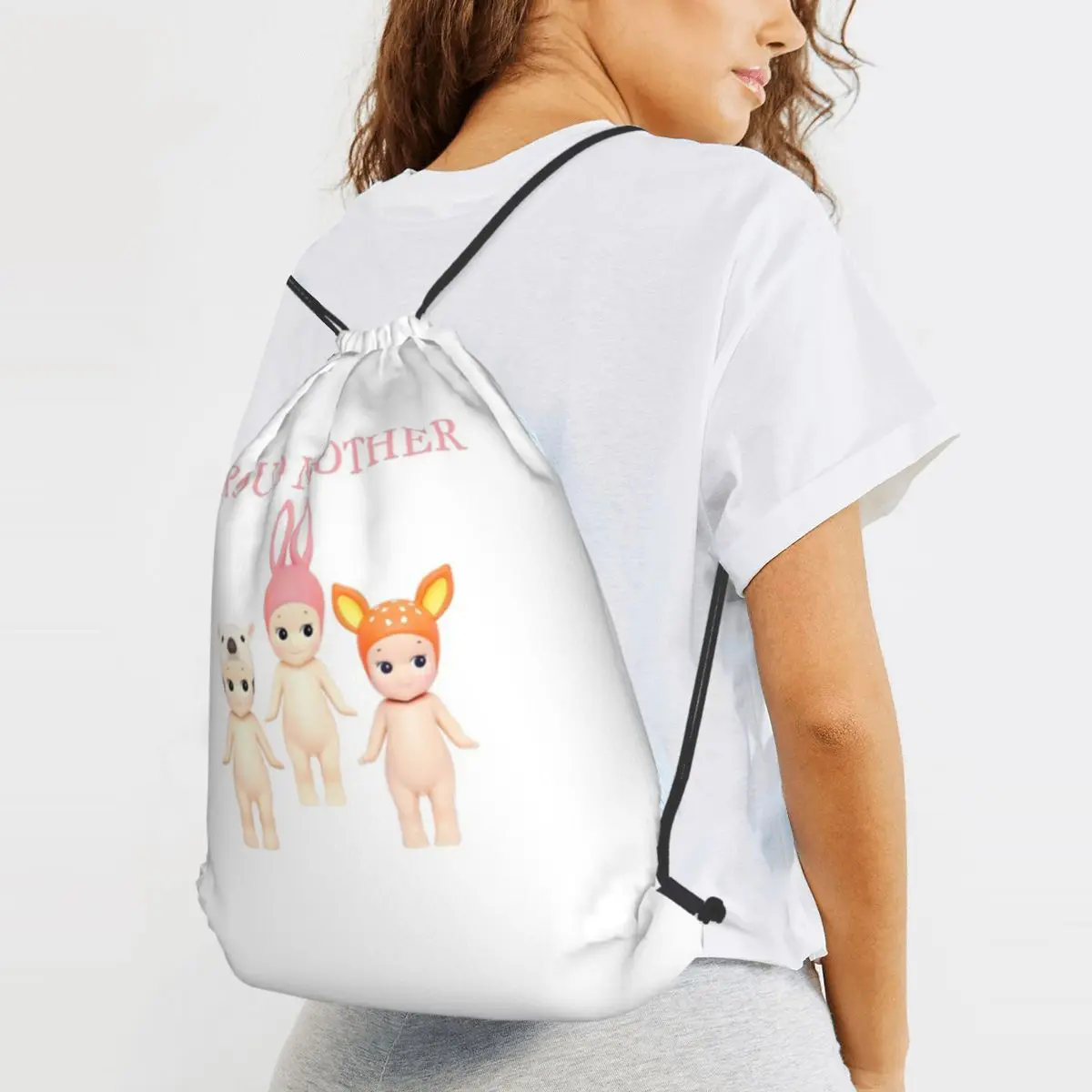 Sonny Angel Proud Mother Backpacks Multi-function Drawstring Bags Sports Bag Book Bags for Man Woman Students
Sonny Angel Proud Mother Backpacks Multi-function Drawstring Bags Sports Bag Book Bags for Man Woman Students