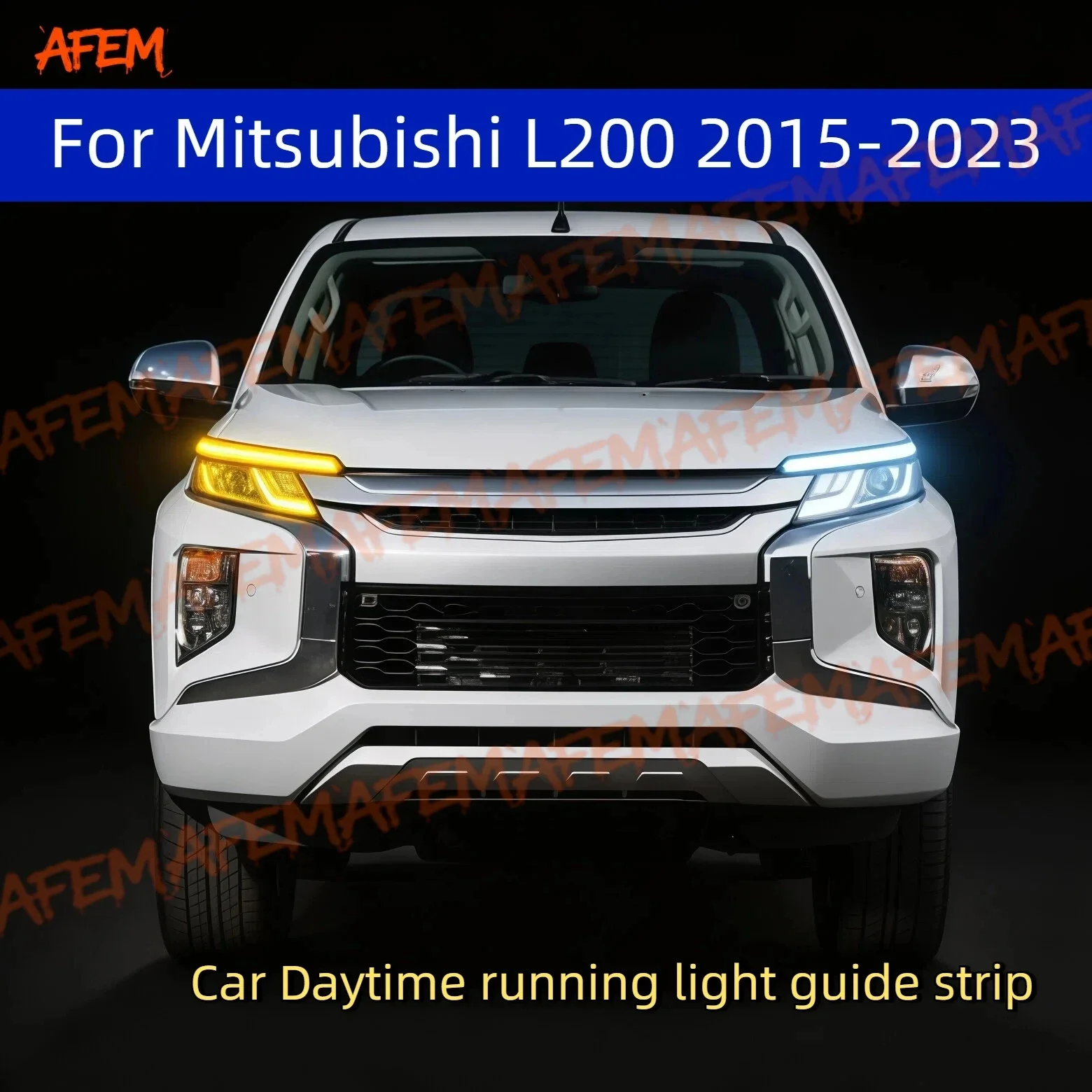 Car DRL Daytime Running Light Start Scan Style Sequential Flowing Turn Signal Light Ultra-Thin LED For Mitsubishi L200 2015-2023
Car DRL Daytime Running Light Start Scan Style Sequential Flowing Turn Signal Light Ultra-Thin LED For Mitsubishi L200 2015-2023