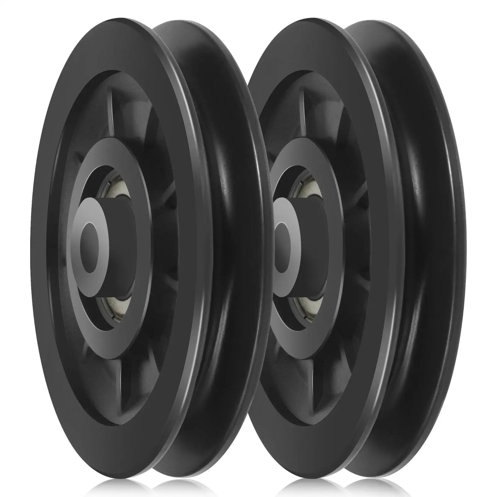 2 Pcs Fitness Pulley Wheel Replacement Universal Nylon Bearing Cable System Gym Weight Accessories Black Bracket
2 Pcs Fitness Pulley Wheel Replacement Universal Nylon Bearing Cable System Gym Weight Accessories Black Bracket
