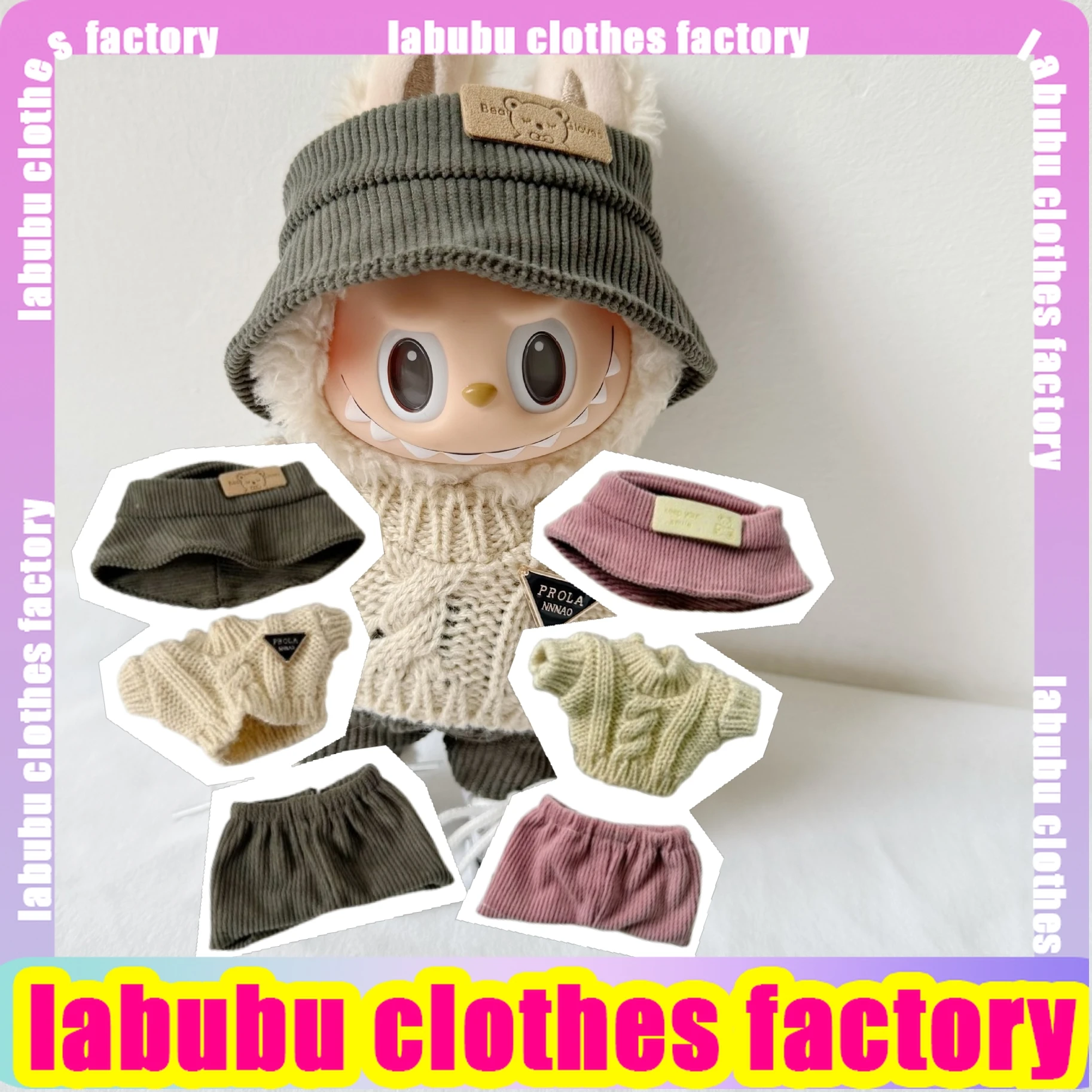 Labubu Sweet Bean Theme Outfit Set, Pink Idol Style Dress for Labubu V1 V2 Doll, Plush Doll Clothes, Kawaii Clothing Accessories
Labubu Sweet Bean Theme Outfit Set, Pink Idol Style Dress for Labubu V1 V2 Doll, Plush Doll Clothes, Kawaii Clothing Accessories