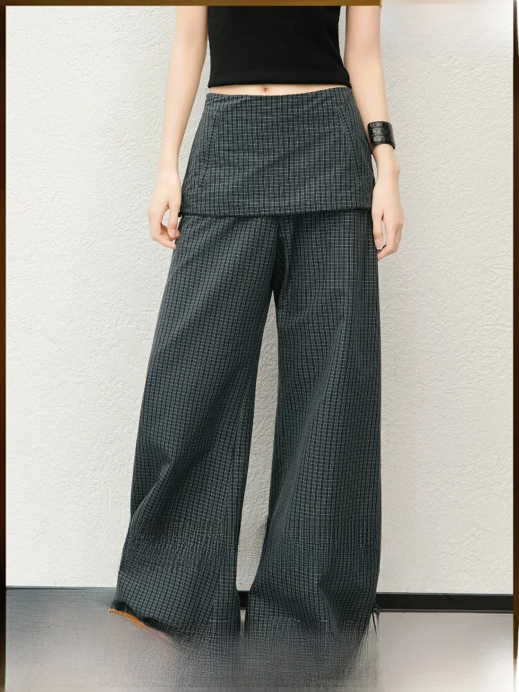 MeiYang Lightning Pants Number Three Spring Plaid Texture Wide Leg Casual Cotton High Waist Trousers for Women
MeiYang Lightning Pants Number Three Spring Plaid Texture Wide Leg Casual Cotton High Waist Trousers for Women