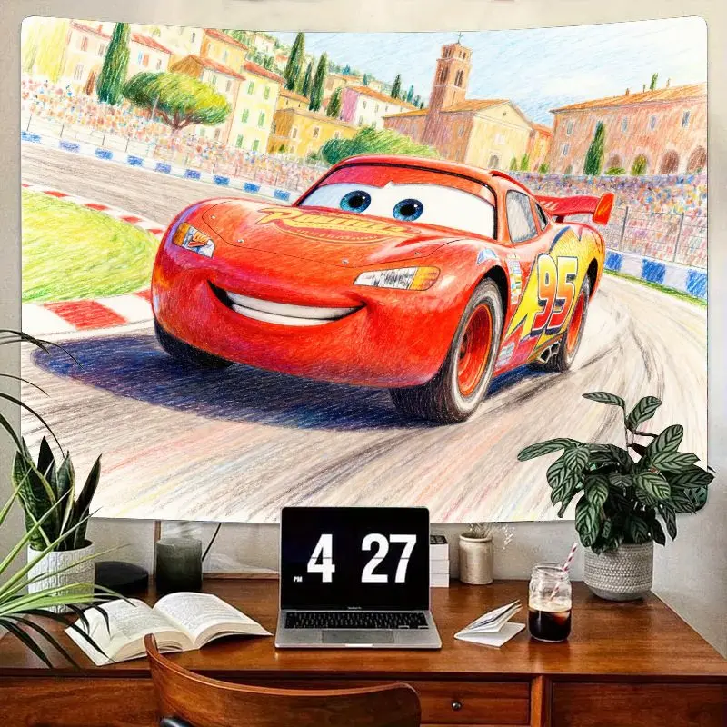 1PC Disney Cars Lightning McQueen Polyester Tapestry, Vibrant Race Track Wall Art Decor for Kids Room & Boys Bedroom Gift
1PC Disney Cars Lightning McQueen Polyester Tapestry, Vibrant Race Track Wall Art Decor for Kids Room & Boys Bedroom Gift