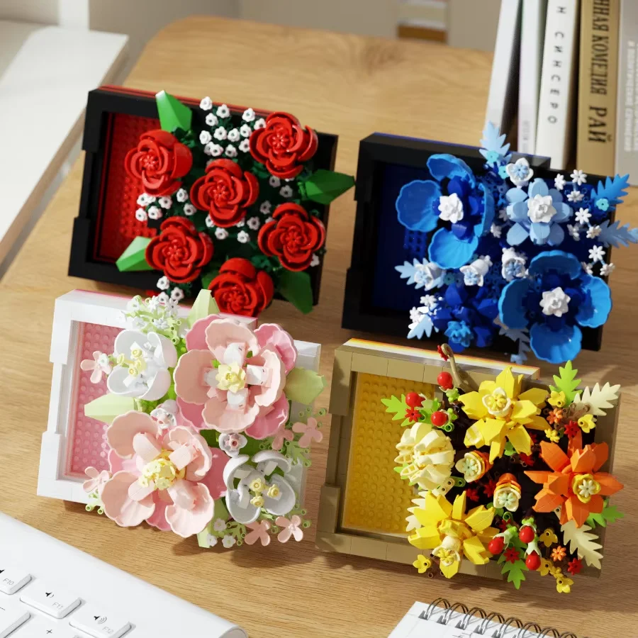 2025Creative Artificial Flower Picture Frame Building Blocks Plastic Flowers Bricks DIY Art Ornament Valentine's Day Gifts
2025Creative Artificial Flower Picture Frame Building Blocks Plastic Flowers Bricks DIY Art Ornament Valentine's Day Gifts