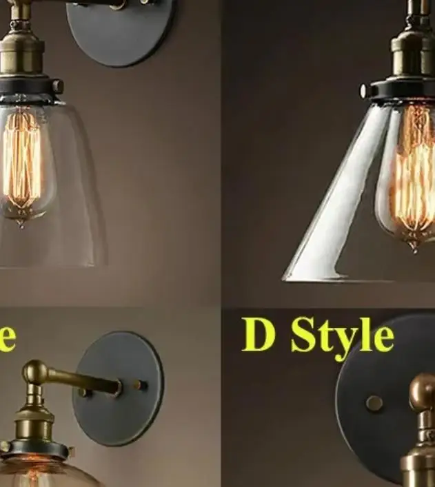 Vintage Wholesale Price Loft Industrial Edison Wall Lamps Clear Glass Lampshade Antique Copper Wall Lights 110V 220V For Bedroom
Vintage Wholesale Price Loft Industrial Edison Wall Lamps Clear Glass Lampshade Antique Copper Wall Lights 110V 220V For Bedroom