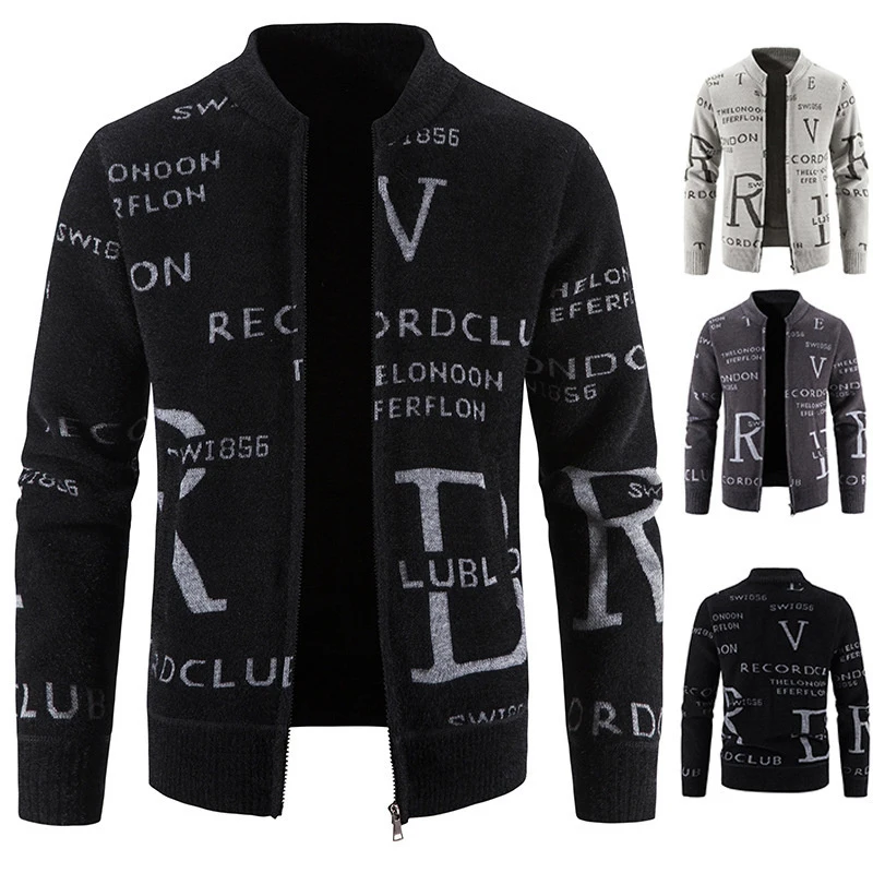 Autumn Winter New Men's Knit Jackets Streetwear Baseball Collar Sweater Casual Cardigan Stylish Coat Free Shipping
Autumn Winter New Men's Knit Jackets Streetwear Baseball Collar Sweater Casual Cardigan Stylish Coat Free Shipping