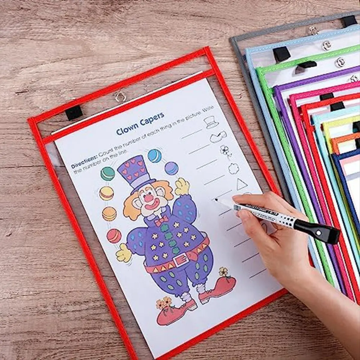 *A95Z 30 Pack Dry Erase Pocket Covers Reusable Ticket Holders, Clear Plastic Page Protectors,Organization Supplies for School
*A95Z 30 Pack Dry Erase Pocket Covers Reusable Ticket Holders, Clear Plastic Page Protectors,Organization Supplies for School