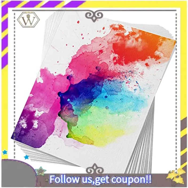 New 60 Sheets Cold Press 50% Cotton&140Lb /300Gsm Acid-Free Bulk White Paper Art Paper (10.63 X 7.68 Inch)
New 60 Sheets Cold Press 50% Cotton&140Lb /300Gsm Acid-Free Bulk White Paper Art Paper (10.63 X 7.68 Inch)